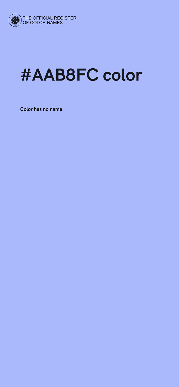 #AAB8FC color image