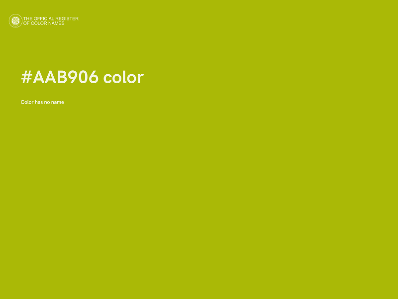 #AAB906 color image