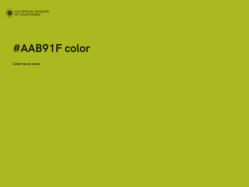 #AAB91F color image