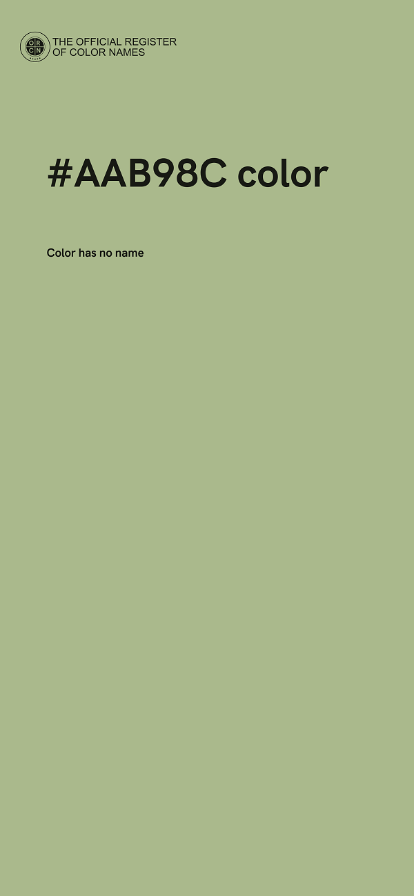 #AAB98C color image