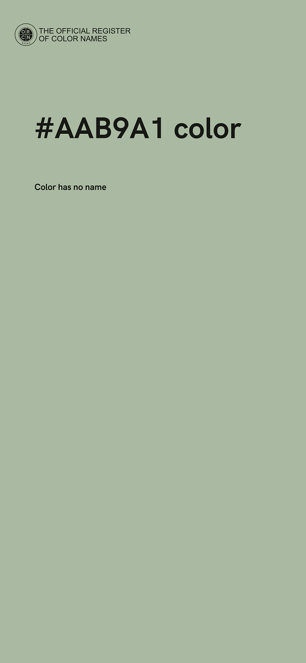 #AAB9A1 color image