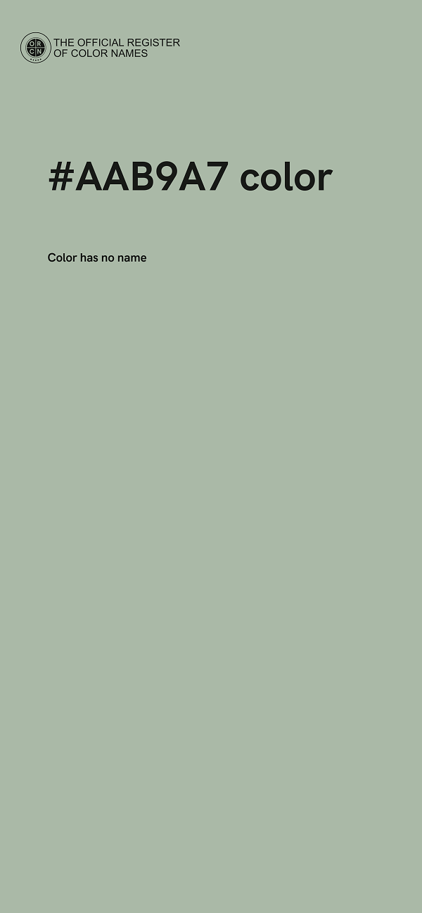 #AAB9A7 color image
