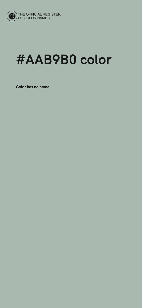 #AAB9B0 color image