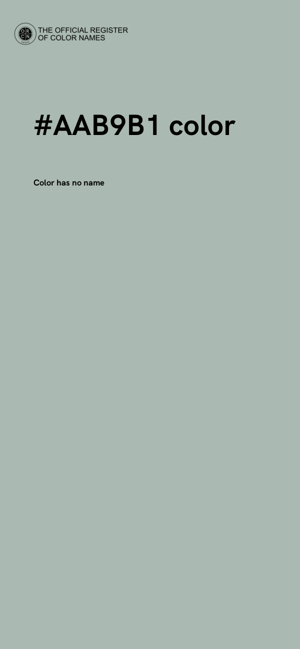 #AAB9B1 color image