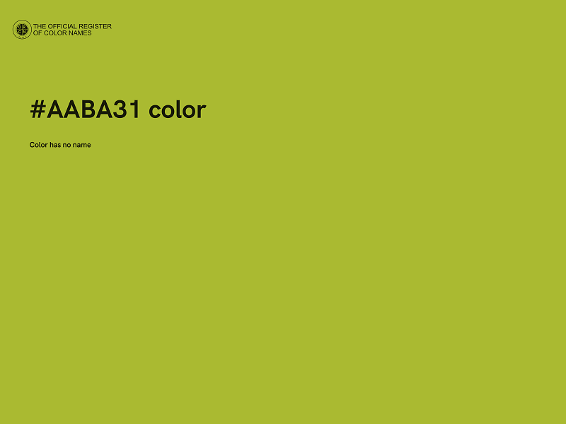 #AABA31 color image