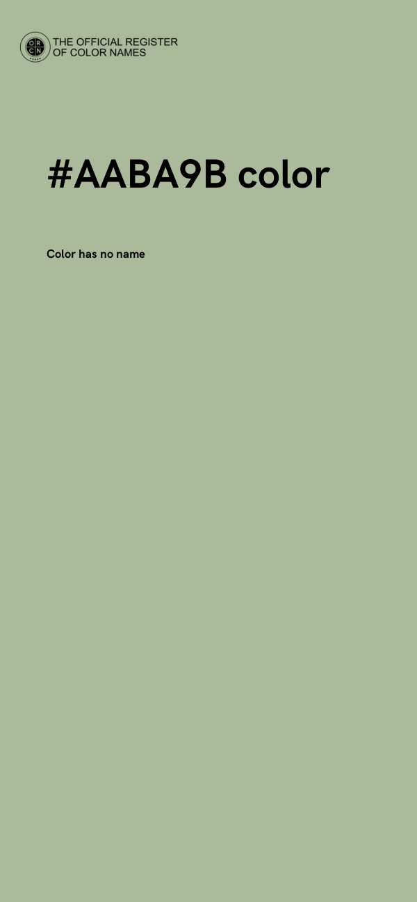 #AABA9B color image