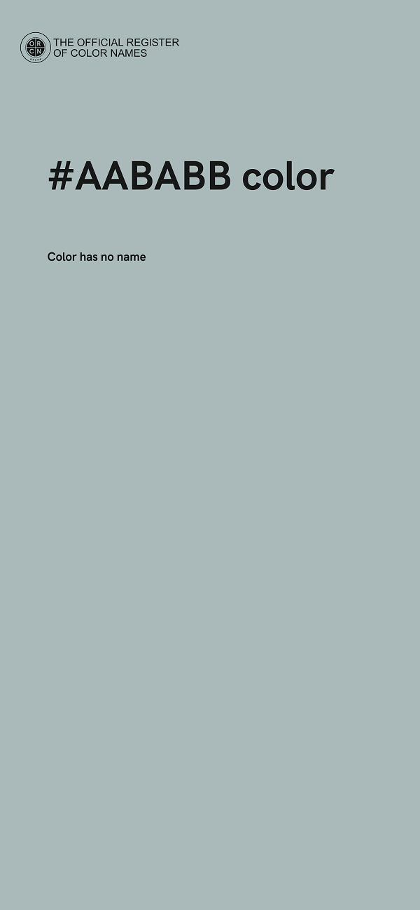 #AABABB color image
