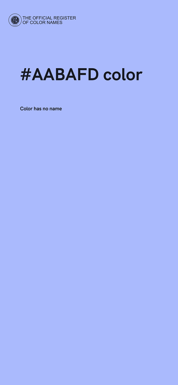 #AABAFD color image