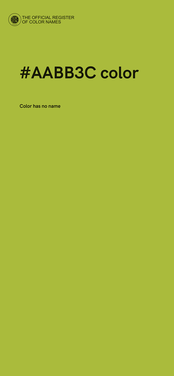 #AABB3C color image