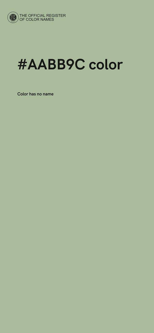 #AABB9C color image