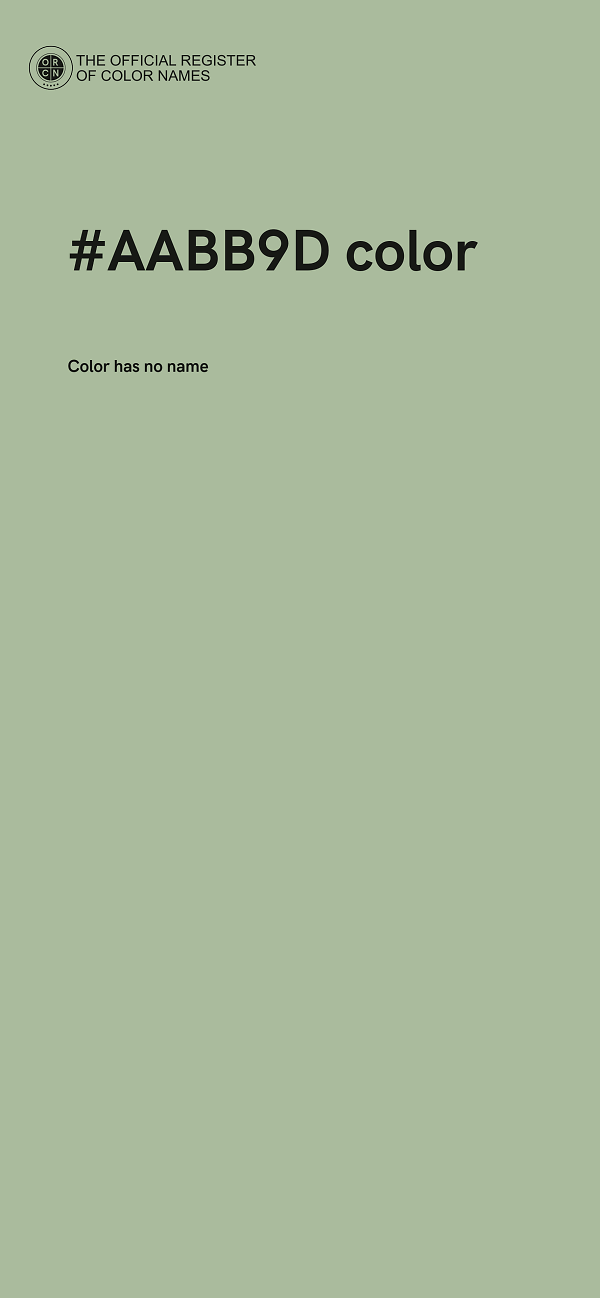 #AABB9D color image