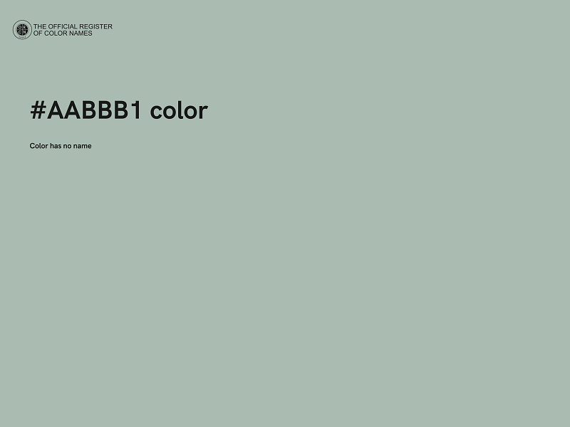 #AABBB1 color image