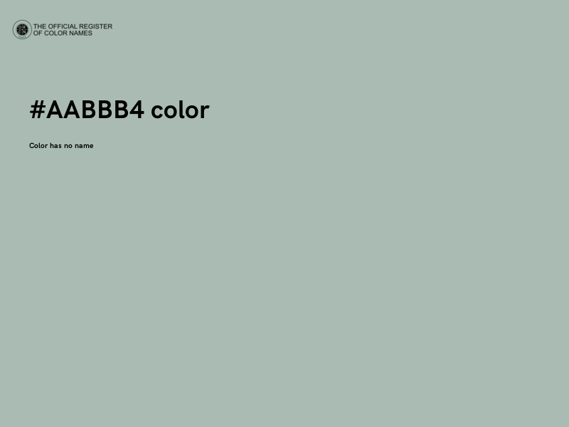 #AABBB4 color image