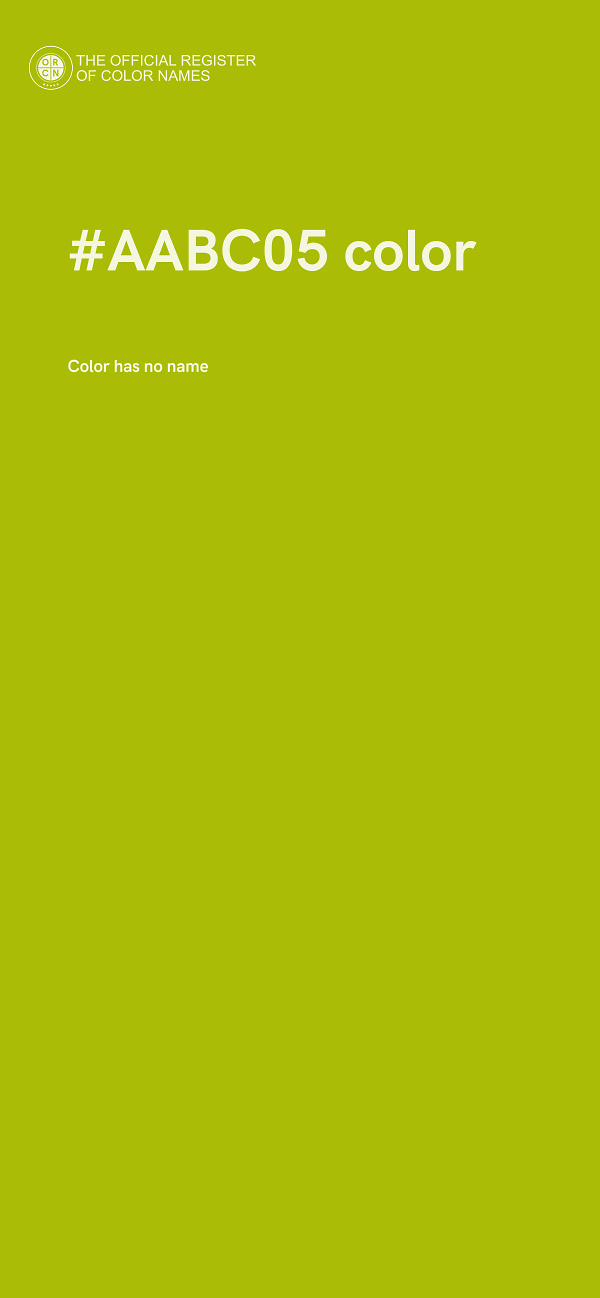 #AABC05 color image