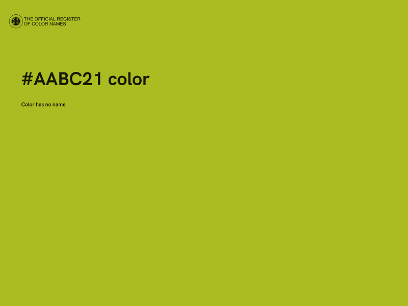 #AABC21 color image