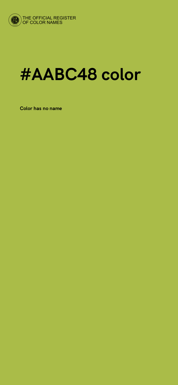 #AABC48 color image