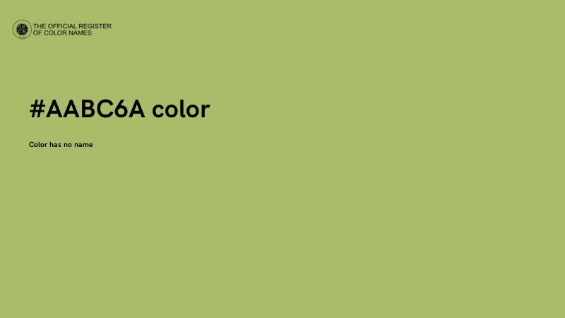 #AABC6A color image