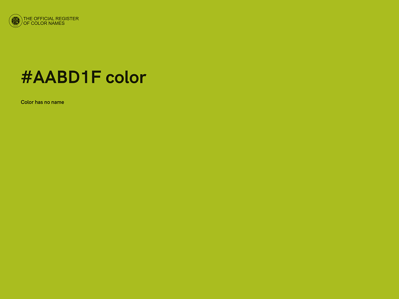 #AABD1F color image