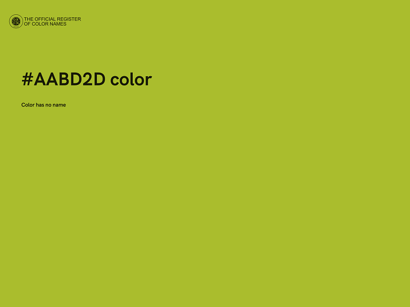 #AABD2D color image