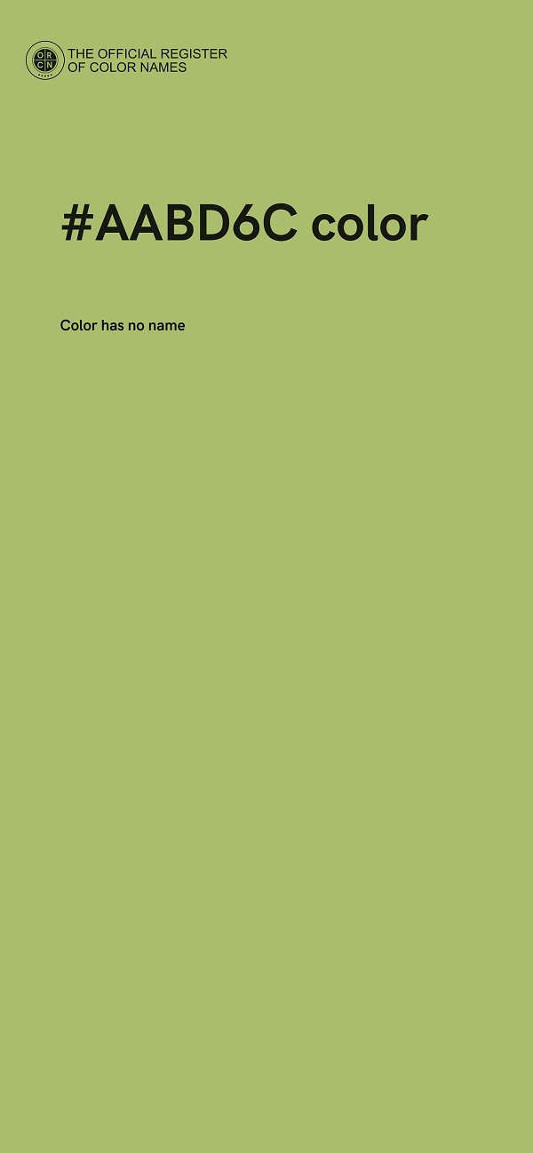 #AABD6C color image