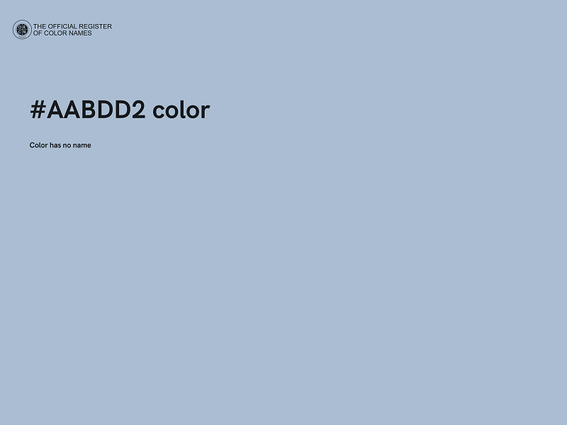 #AABDD2 color image