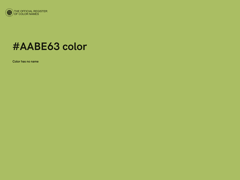 #AABE63 color image