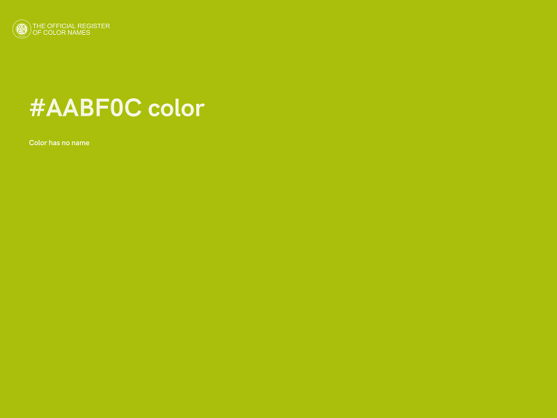 #AABF0C color image