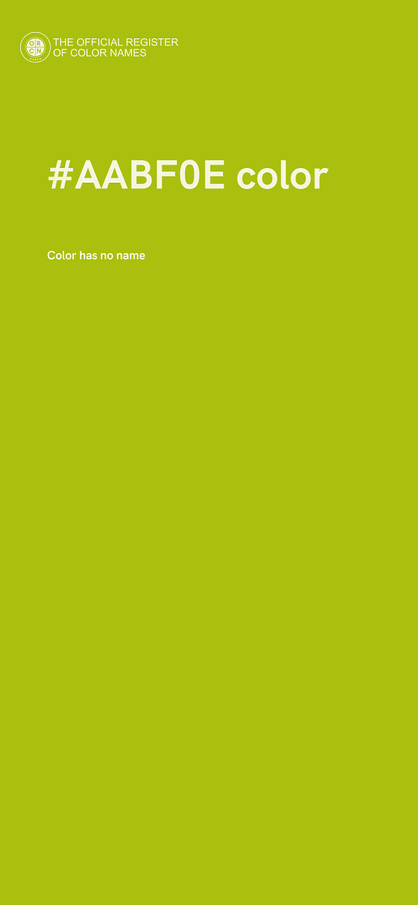 #AABF0E color image