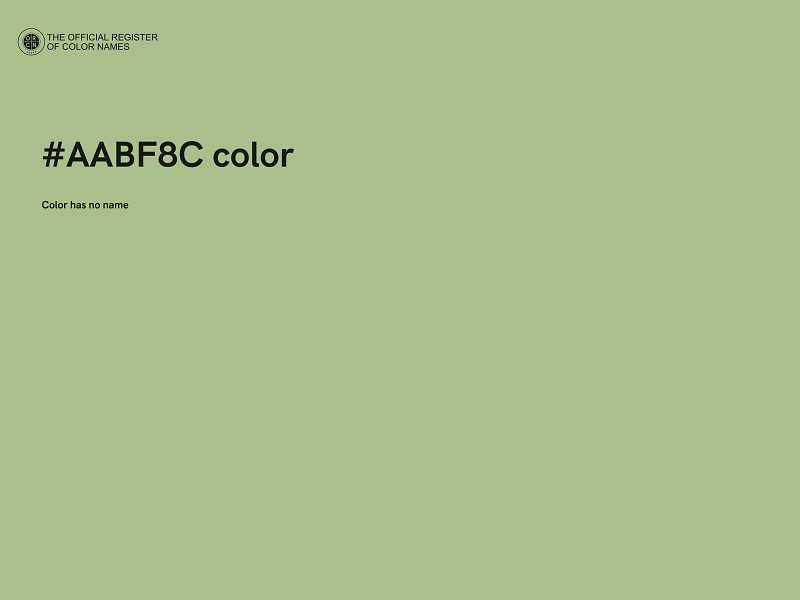 #AABF8C color image