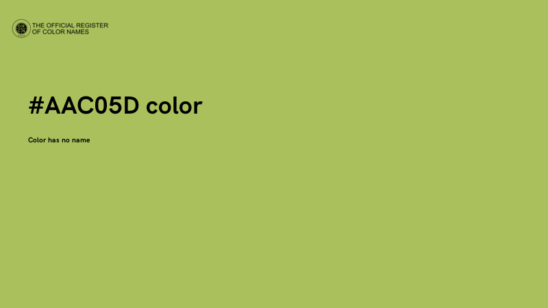 #AAC05D color image