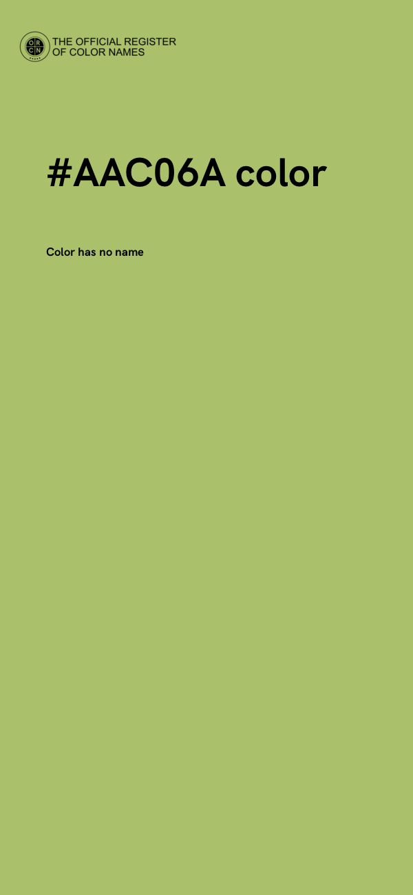 #AAC06A color image