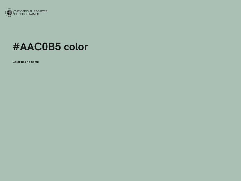 #AAC0B5 color image