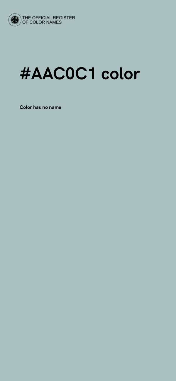 #AAC0C1 color image