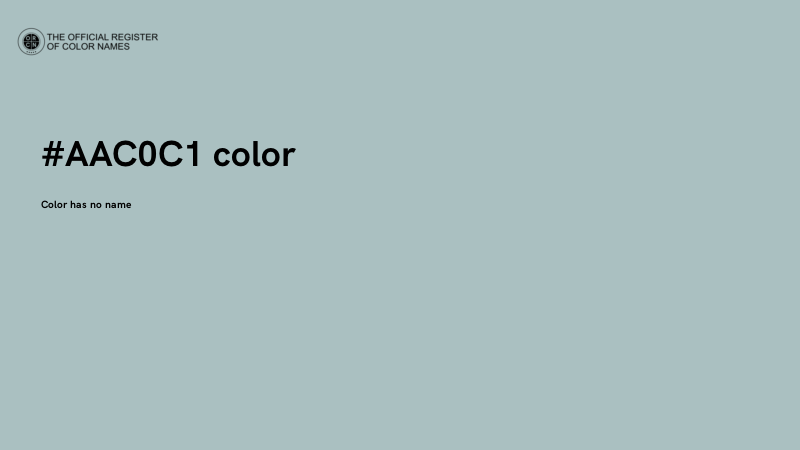 #AAC0C1 color image