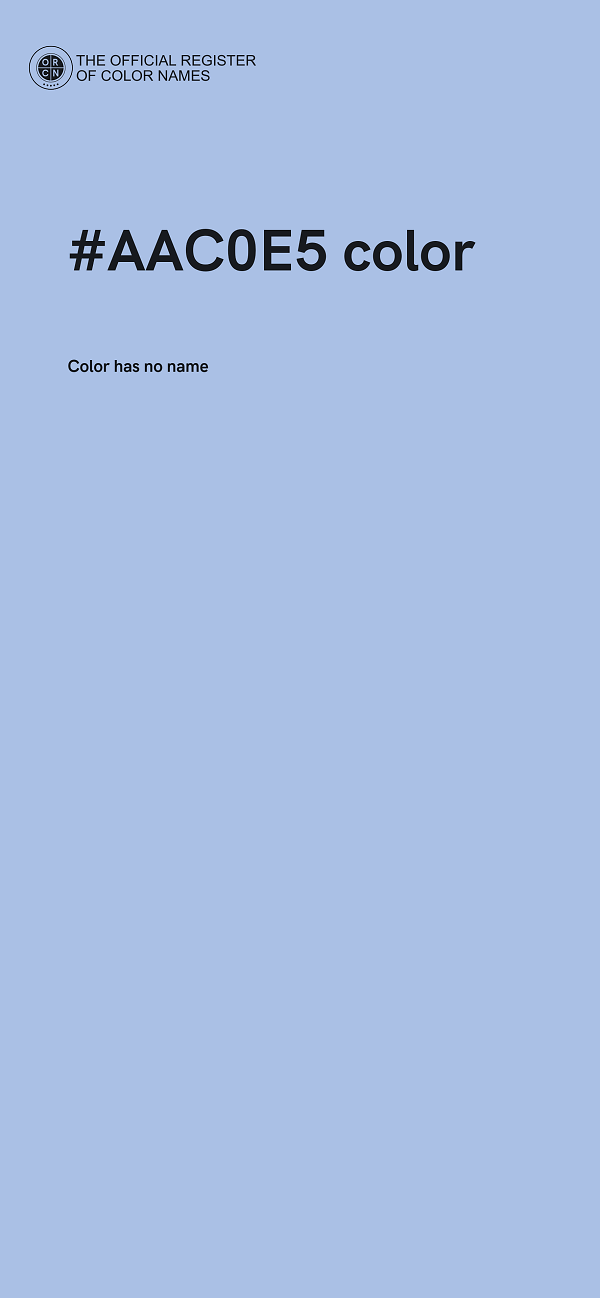 #AAC0E5 color image