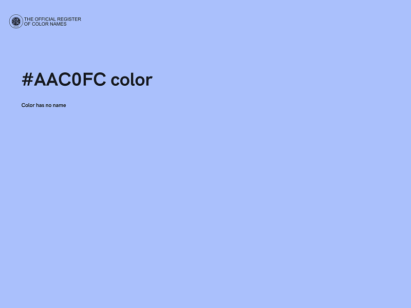 #AAC0FC color image