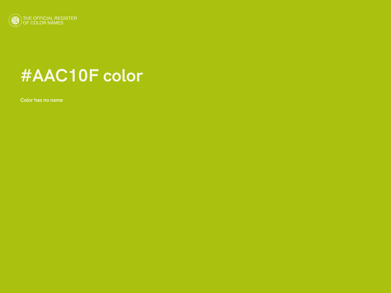 #AAC10F color image