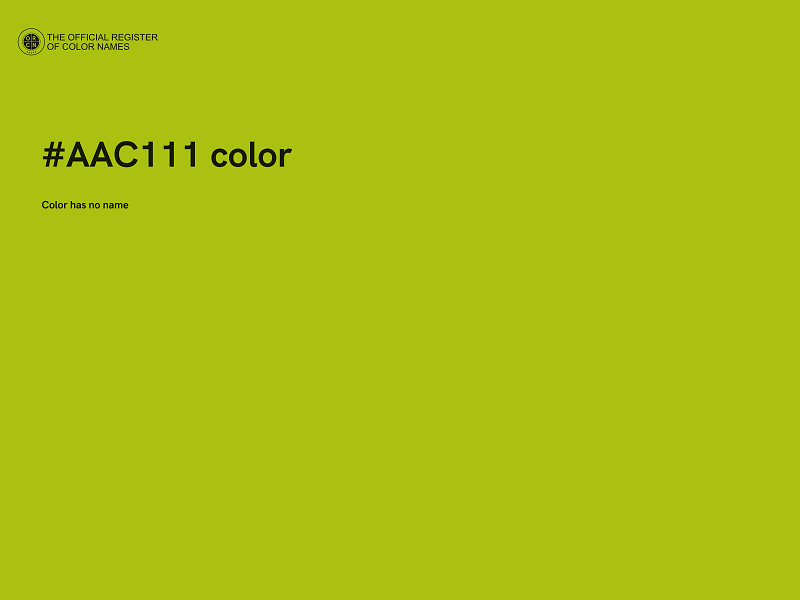 #AAC111 color image