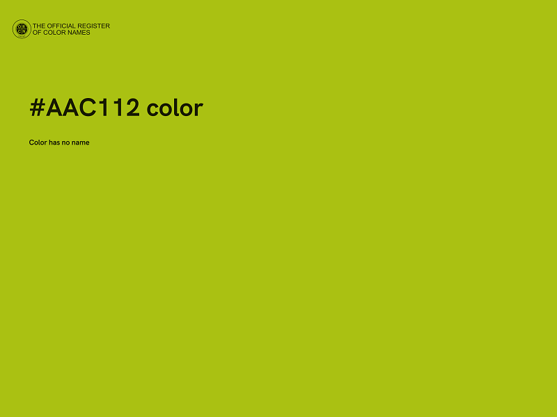 #AAC112 color image