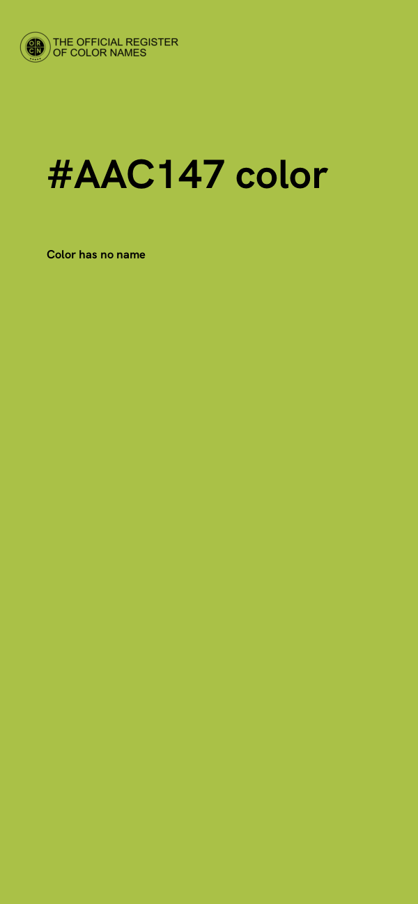 #AAC147 color image