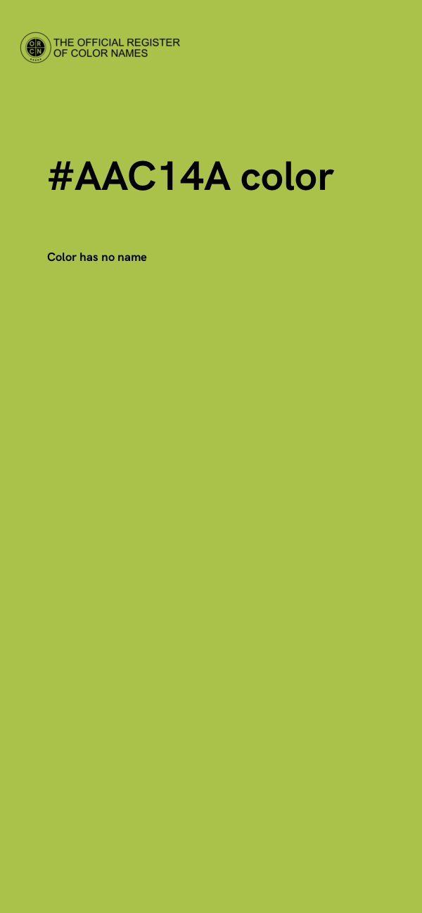 #AAC14A color image