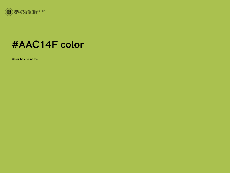 #AAC14F color image