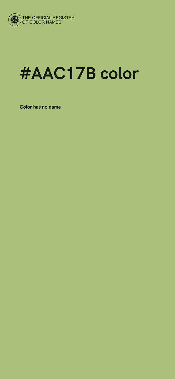 #AAC17B color image