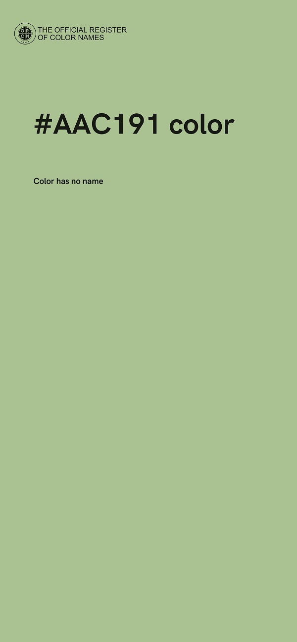 #AAC191 color image