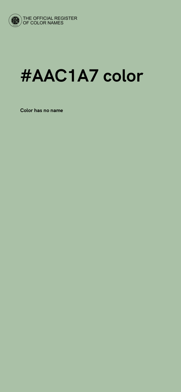 #AAC1A7 color image