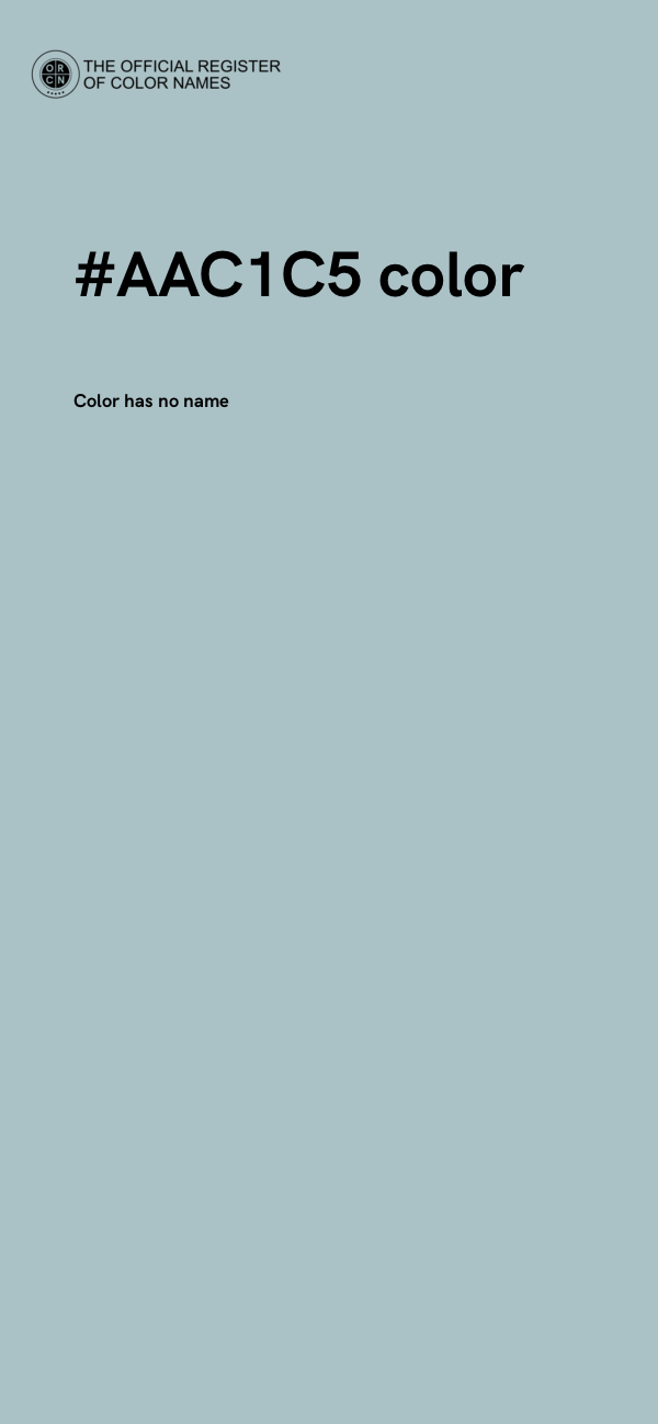 #AAC1C5 color image