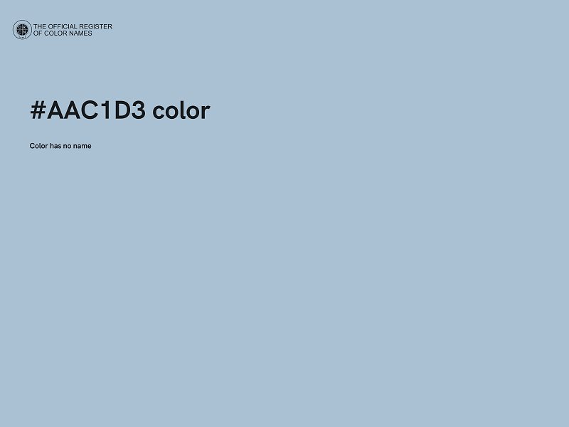 #AAC1D3 color image