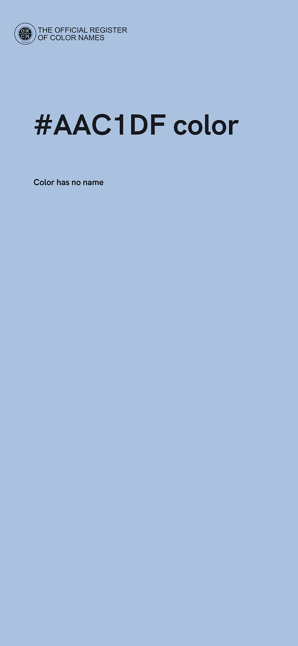#AAC1DF color image