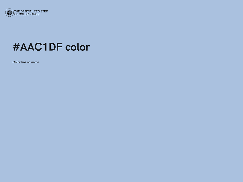 #AAC1DF color image