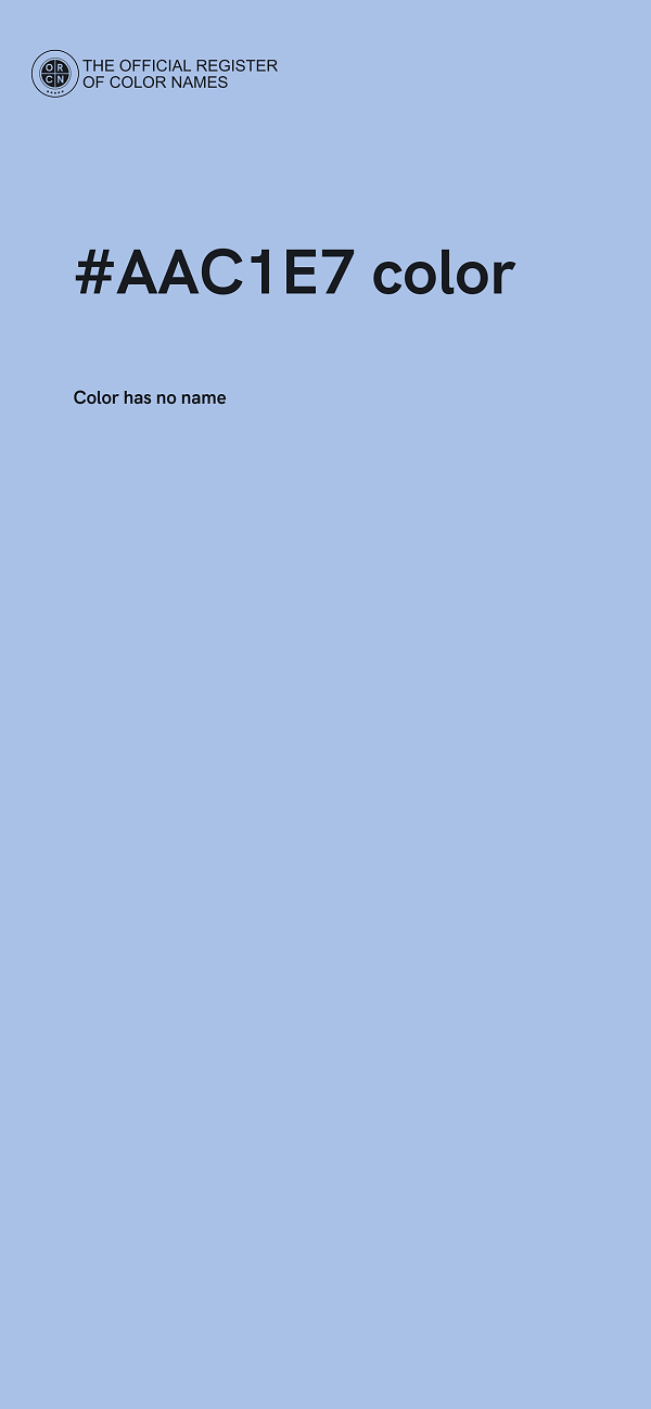 #AAC1E7 color image